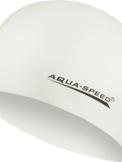 AQUA SPEED Swimming Cap Mega White Pattern 05