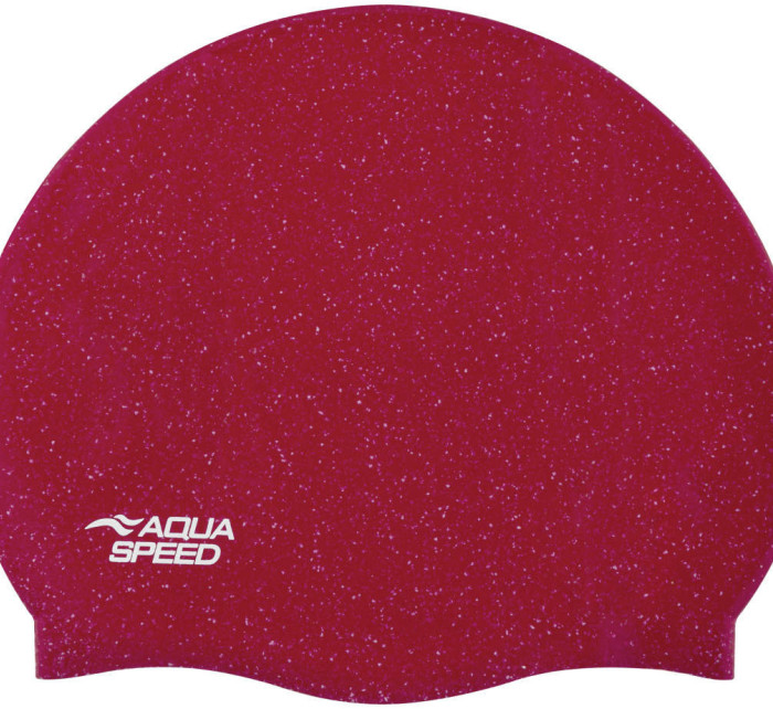 AQUA SPEED Plavecká čepice Reco Red Pattern 31