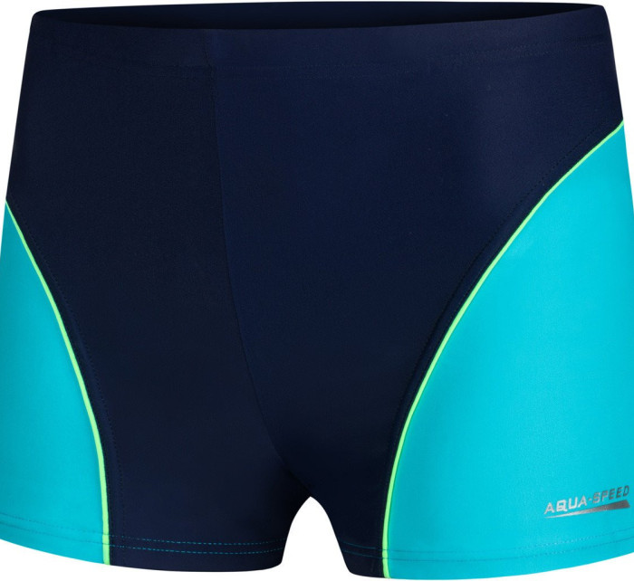 AQUA SPEED Swimming Shorts Leo Navy Blue/Blue Pattern 42