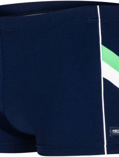 AQUA SPEED Swimming Shorts Ricardo Navy Blue/White/Green Pattern 04