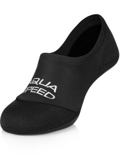 AQUA SPEED Swimming Socks Neo Black Pattern 07