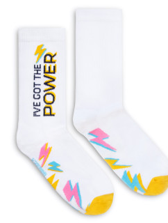 Banana Socks Socks Classic I've got the Power White
