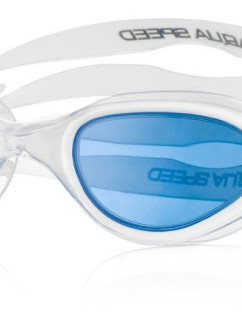 AQUA SPEED Swimming Goggles X-Pro White/Blue Pattern 05
