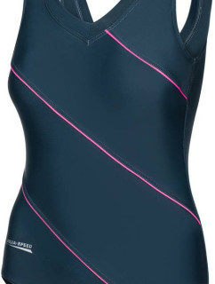 AQUA SPEED Swimsuits Sophie Grey/Pink Pattern 03