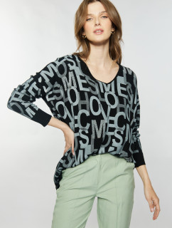 Monnari Jumpers & Cardigans Sweater With A Pattern In Letters Multi Black