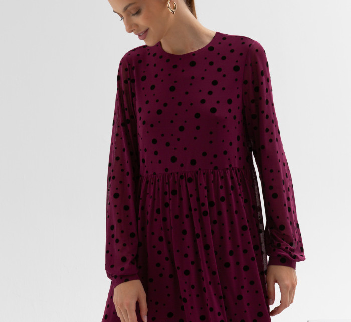 Monnari Dresses Girl's Dress Made Of Transparent Fabric Multi Purple