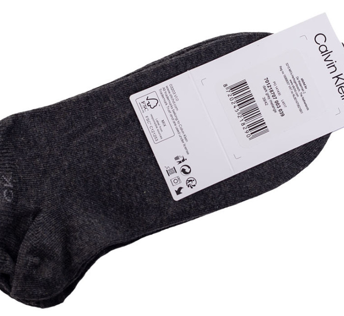 Calvin Klein Ponožky 701218707003 Dark Grey