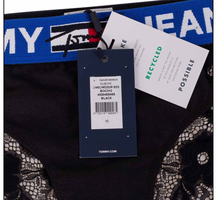 Tommy Hilfiger Jeans Tanga UW0UW03539BDS černá