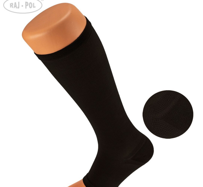 Raj-Pol Knee Socks Without Zipper 2 Grade Black