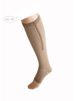 Raj-Pol Knee Socks With Zipper 3 Grade Light Beige