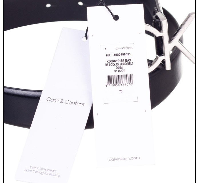 Calvin Klein Opasky K60K610157BAX černá