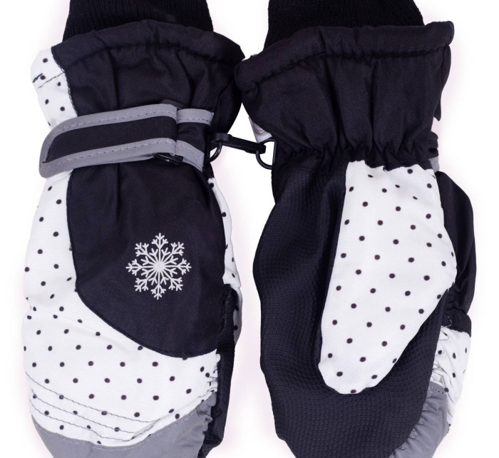 Yoclub Dětské zimní lyžařské rukavice REN-0313G-A110 Vícebarevné