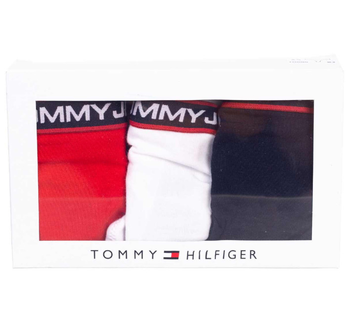 Tommy Hilfiger 3pack tanga a kalhotky UW0UW047090WE Bílá/černá/červená