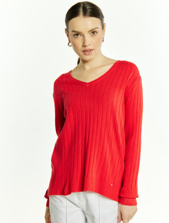Monnari Jumpers & Cardigans Women's V-Neck Sweater Red
