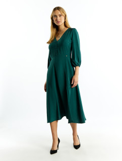Monnari Midi Dresses Women's Dress With Slit Bottle Green