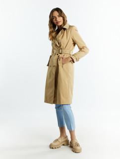 Monnari Coats Double-Breasted Trench Coat Beige