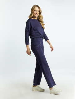 Monnari Trousers Women's Wide-Leg Trousers Navy Blue