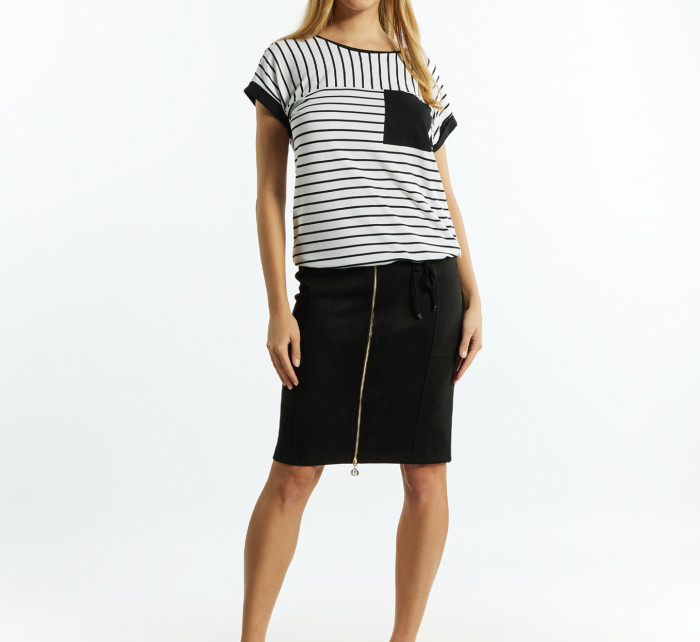 Monnari T-Shirts Women's Striped Blouse Multi Black