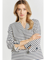 Monnari Sweatshirts Women's Sweatshirt With Slits Ecru