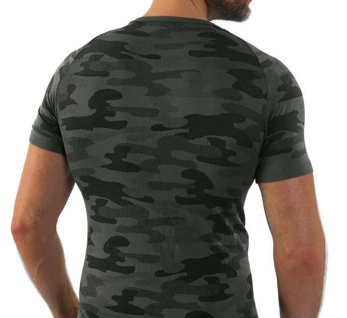 Sesto Senso Man Camouflage Funkční košile s krátkým rukávem Graphite