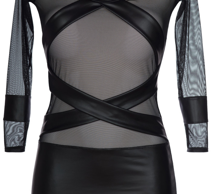 Sexy šaty V-8419 čierna - Axami