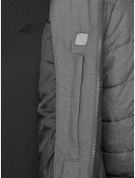 Pánská péřová bunda 4F KUMP301 šedá