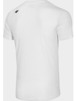 Pánské bavlněné tričko model 18653364 Bílé - 4F