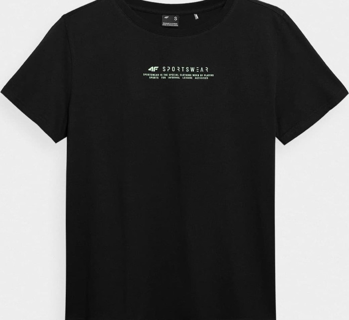 Dámské tričko 4F H4Z22-TSD019 černé