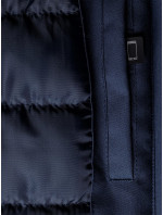 Dámská zimní bunda model 18685435 modrá denim - 4F