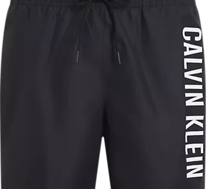 Pánské plavky Tkaný spodní díl MEDIUM DRAWSTRING KM0KM01004BEH - Calvin Klein