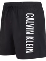 Pánské plavky Tkaný spodní díl MEDIUM DRAWSTRING KM0KM01004BEH - Calvin Klein