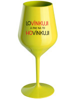 A NA TO  žlutá nerozbitná sklenice na víno 470 ml model 19346598 - Giftela