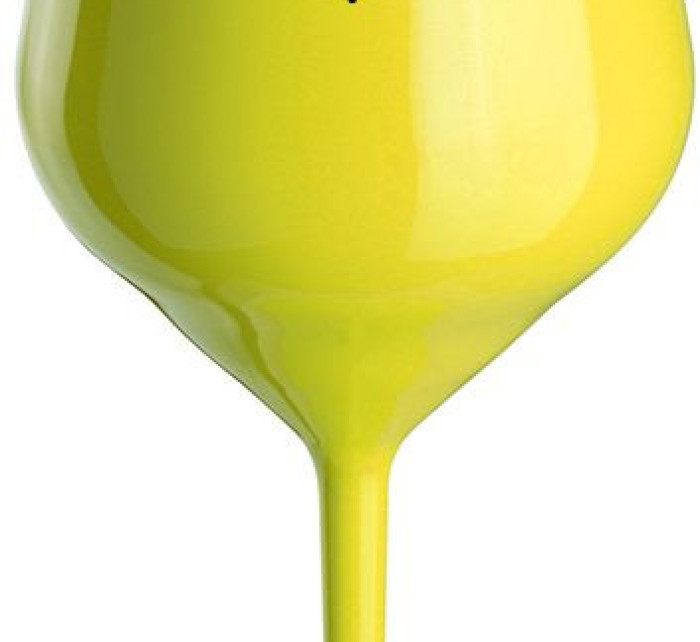 PROTOŽE BÝT UČITELKOU NENÍ PRDEL - žlutá nerozbitná sklenice na víno 470 ml