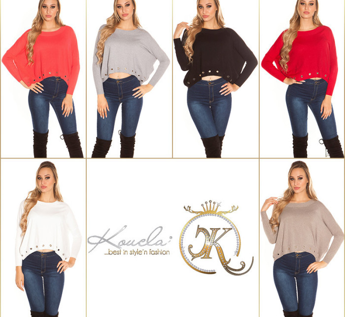 Sexy Koucla pullover with trendy lugs