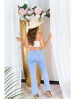Sexy Highwaist flared Jeans with Slit