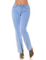 Sexy Highwaist flared Jeans with Slit