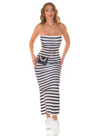 Sexy Maxi Bandeau Dress with and model 19631672 - Style fashion